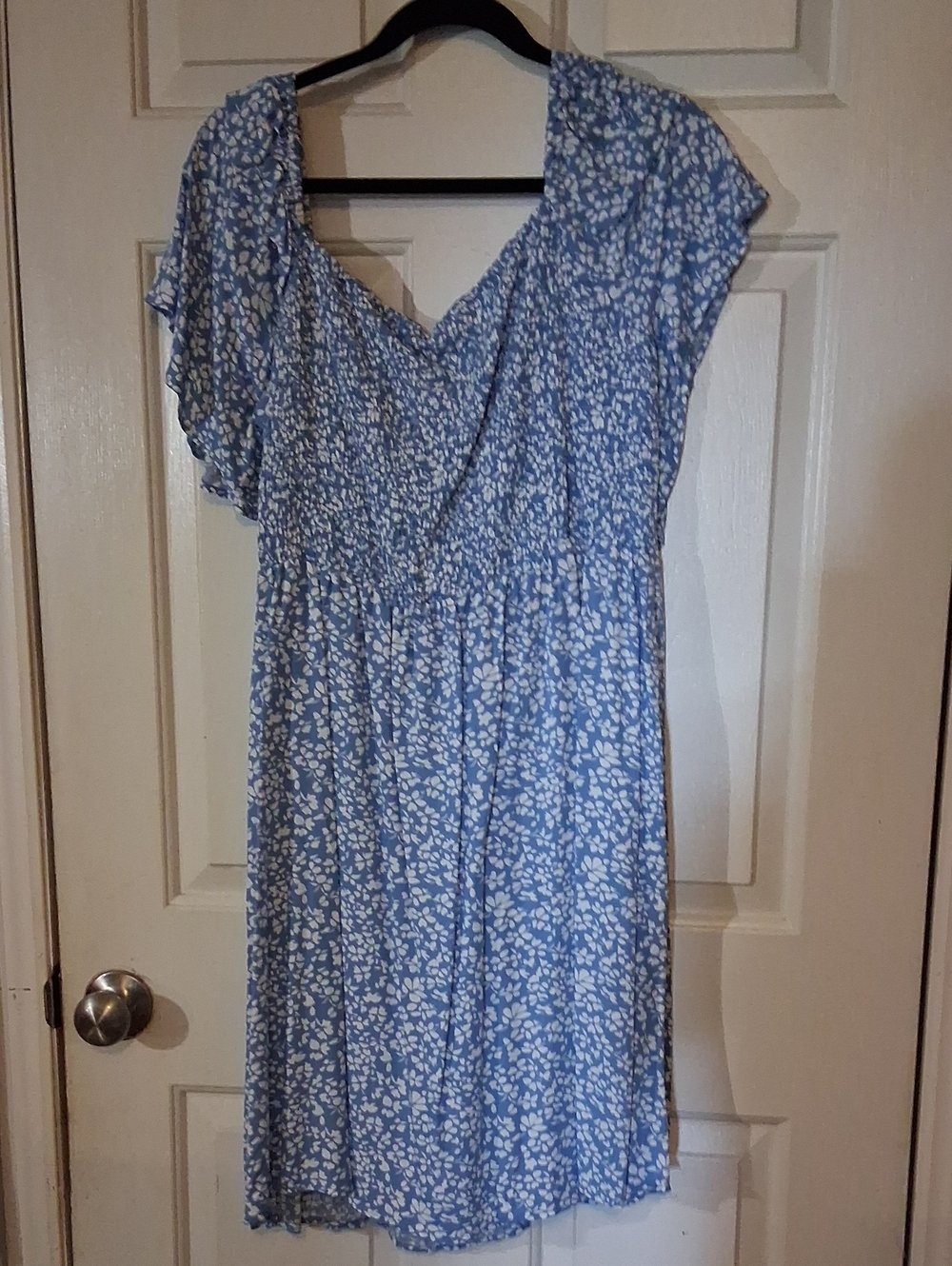 Fashion to Figure Blue and White Floral Midi Dress